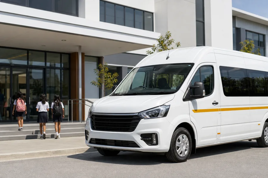 Modern okul ve personel servis aracı